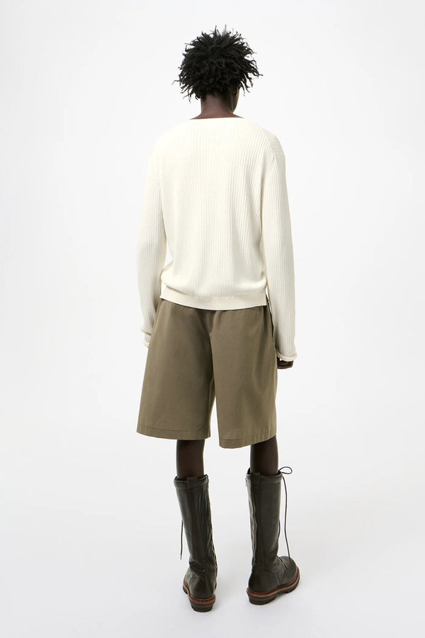 FINE HENLEY / IVORY COTTON CREPE