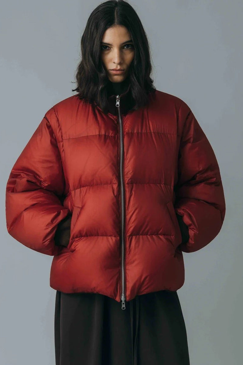 08SIRCUS × TAION DOWN DETACHABLE BOMBER REVERSIBLE / BORDEAUX