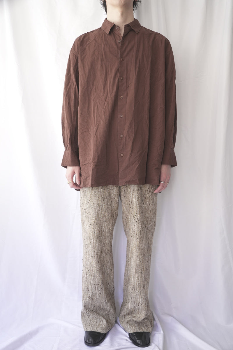 HAMNET SHIRT-PAPER COT / BROWN