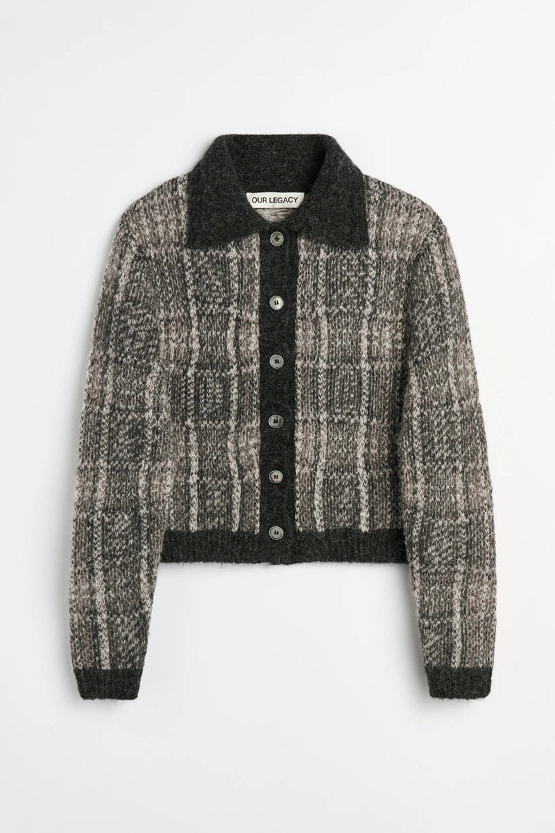 MAZZY POLO / GRAND CHECK FUZZY ALPACA