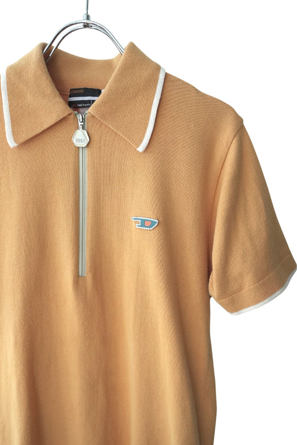 DIESEL | Y2K S/S HALF ZIP POLO SHIRT [USED]