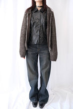 Load image into Gallery viewer, LEVEL HOOD / VANISE BROWN STRIPE ISELS WOOL [20%OFF]