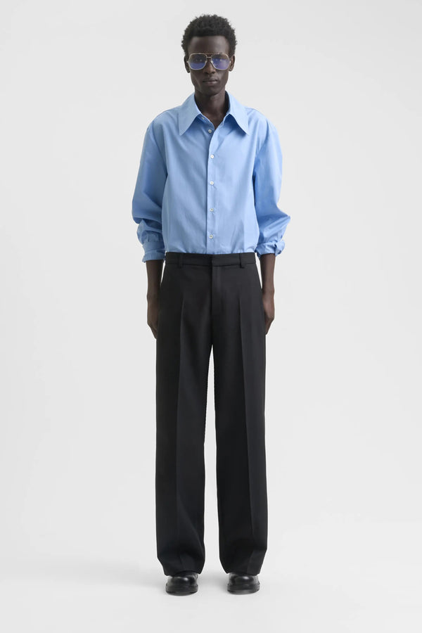 JEON TROUSER / FINE BLACK WOOL