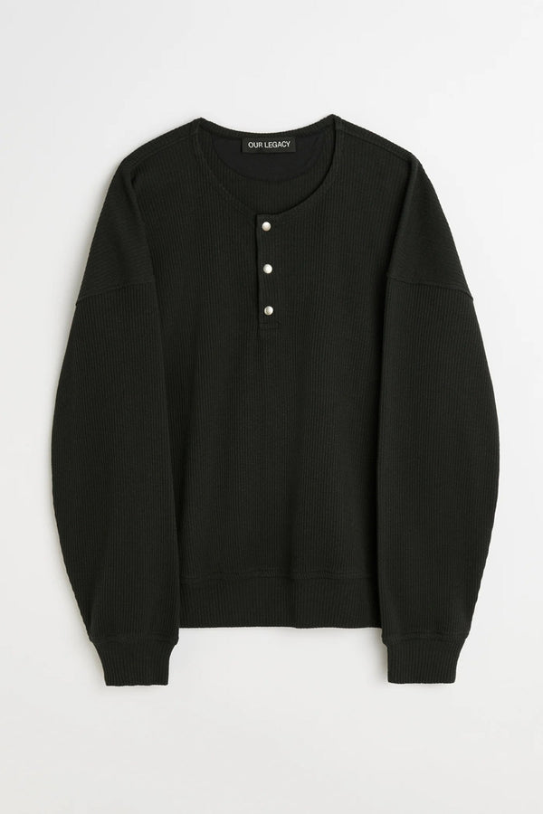 BALOON SWEATSHIRT / BLACK RIB  [26AW入荷予定]