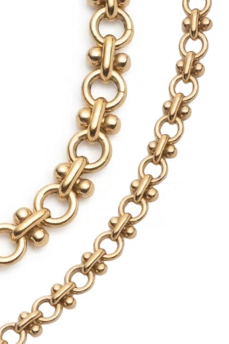 SUN CHOKER THIN / GOLD PLATED BRASS