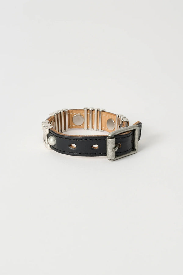 WAVE BRACELET / BLACK CHROMEXCEL LEATHER