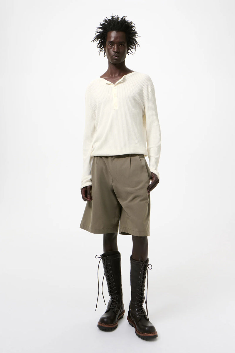 FINE HENLEY / IVORY COTTON CREPE