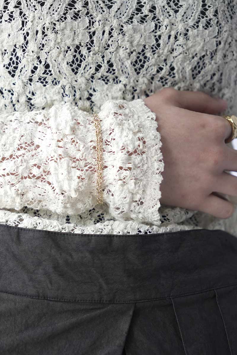 SUN BRACELET THIN / GOLD PLATED BRASS