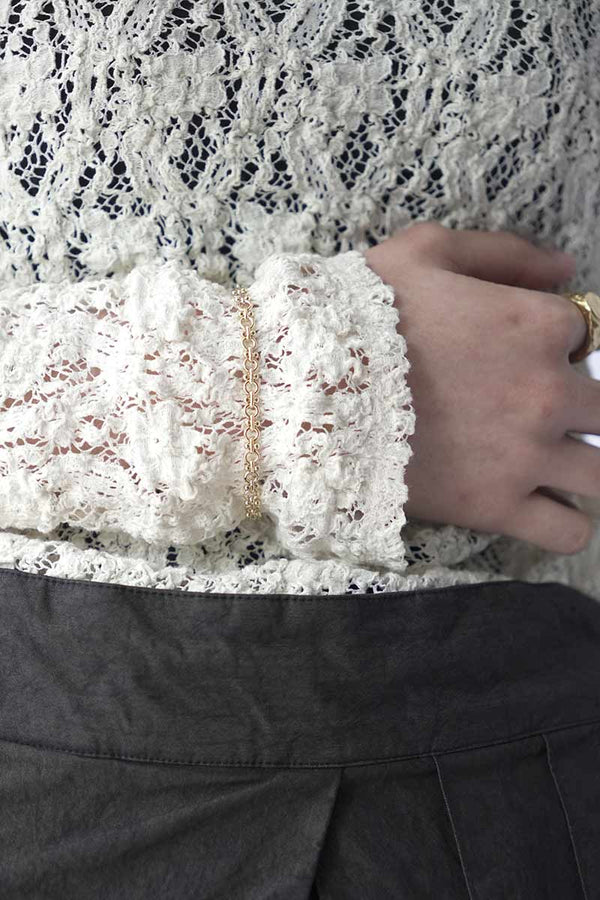 SUN BRACELET THIN / GOLD PLATED BRASS