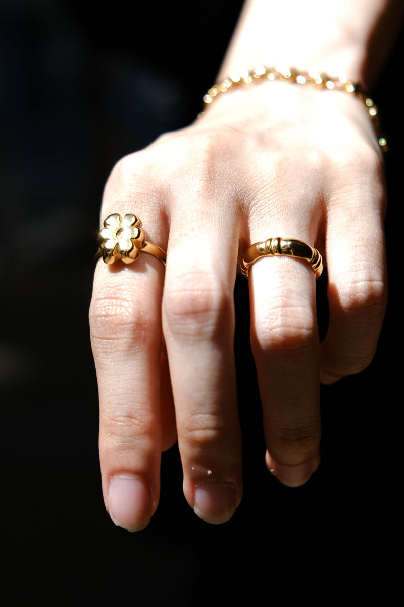 DAISY RING / BRASS BRONZE