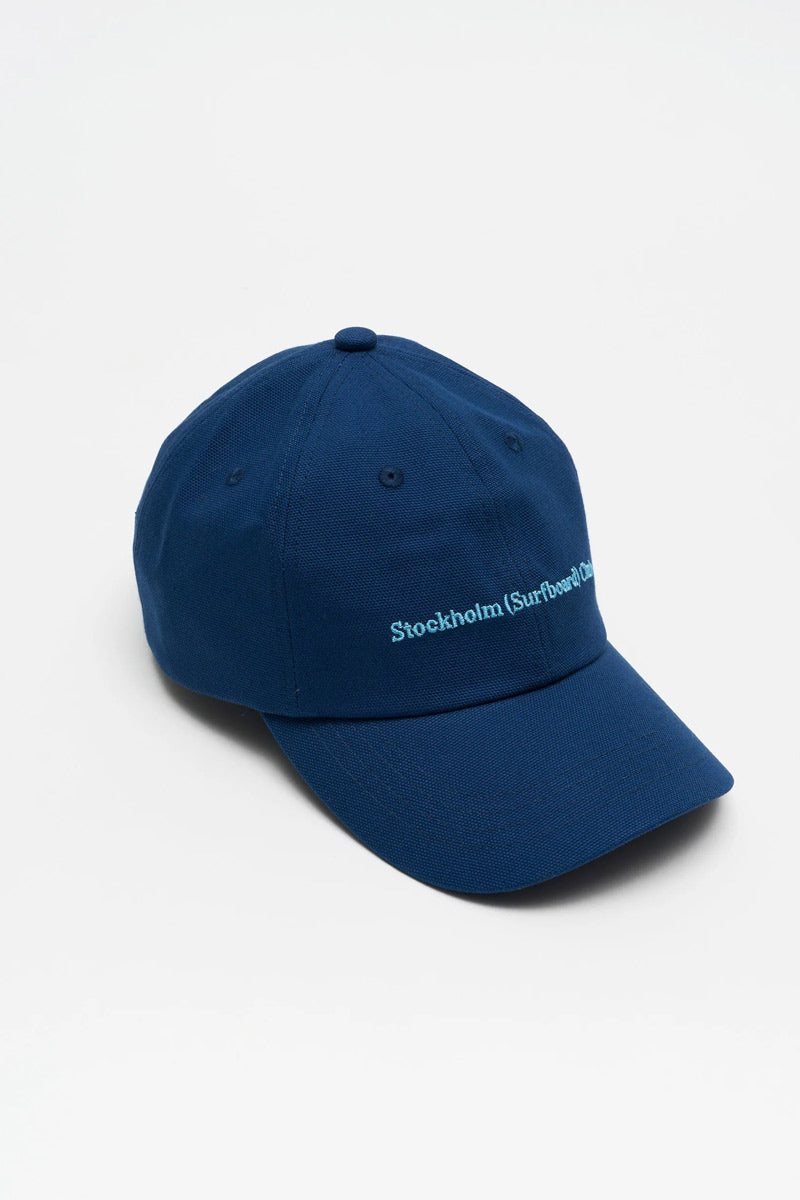 STOCKHOLM SURFBOARD CLUB | PAC / BLUE キャンバスロゴキャップ