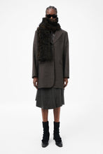 画像をギャラリービューアに読み込む, FLOSS SCARF / OMBRE BROWN HAIRY WOOL