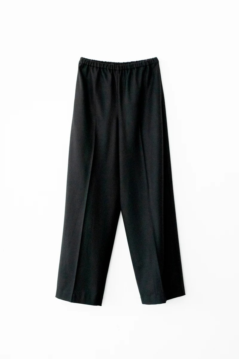 BRUSHED TW PAJAMA PANTS / BLACK