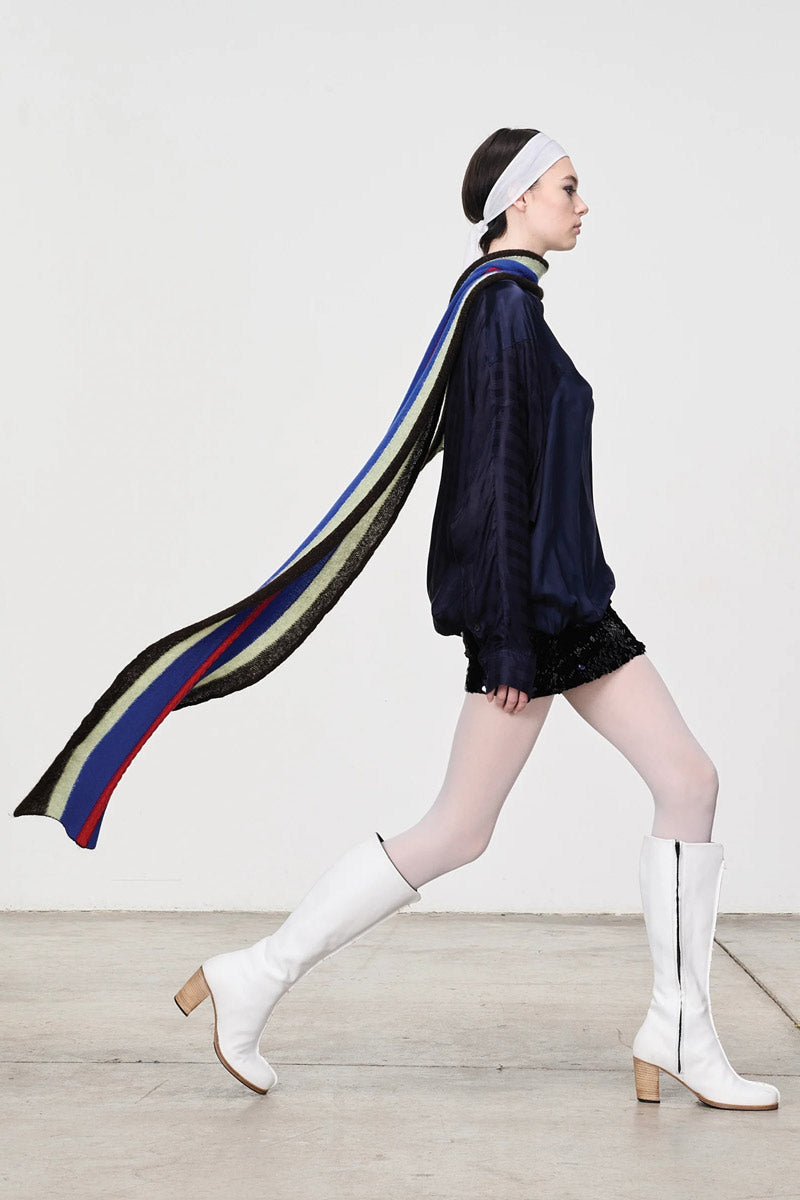 TOP VIEW SCARF / BLUE/RED/SAGE/BROWN