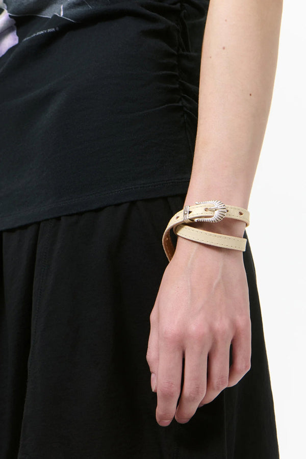 COWBOY WRAP AROUND / DEEP ECRU LEATHER