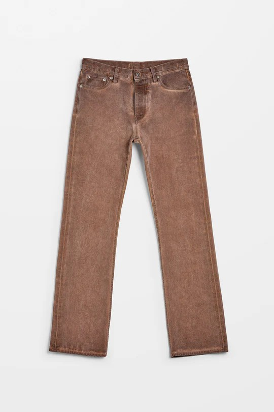 RUSH JEANS / BROWN COLD DYE