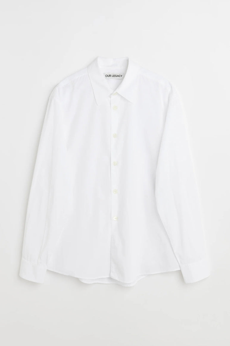 BEYOND SHIRT / WHITE LIQUID POPLIN【予約商品】