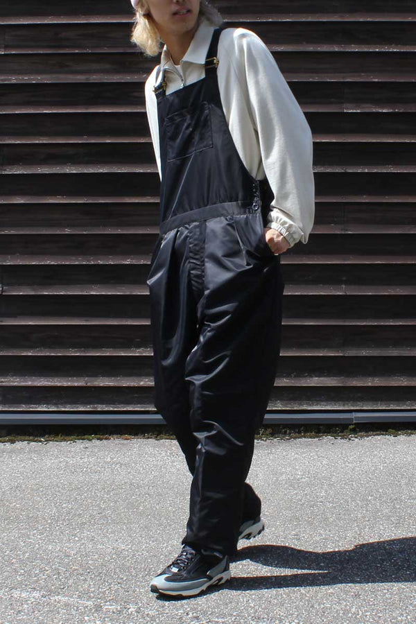 ALL WEATHER NYLON SATIN OVERALL / BLACK [STOCK EXCLUSIVE] [金沢店]