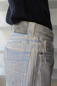 THIRD CUT / BLUE FOIL DENIM