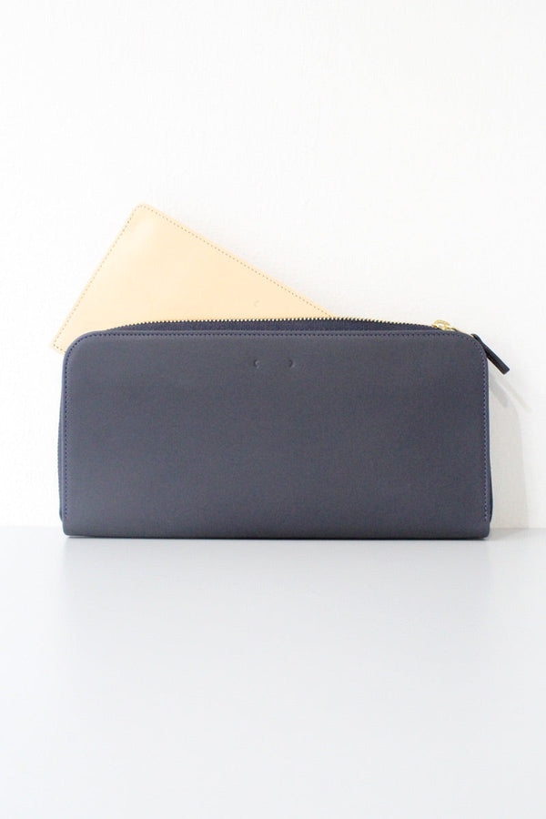 CM21 LEATHER LONG WALLET / BLUE