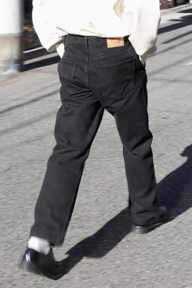 TROUSERS ALEF DENIM / INDIGO BLACK [70%OFF]