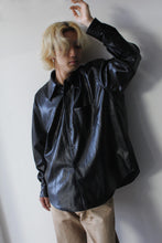 Load image into Gallery viewer, COCO 70S SHIRT / CAGEIAN BLACK FAKE LEATHER