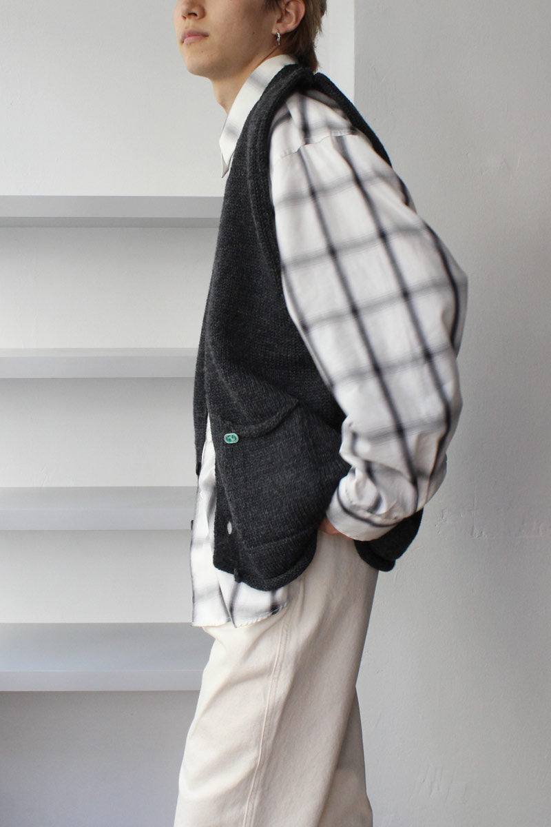 MARIUM VEST / CHARCOAL [60%OFF]