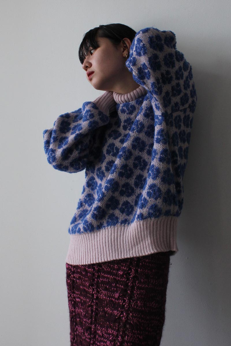 GOLGOLI TURTLENECK / DUSTY PINK - BLUE [70%OFF]
