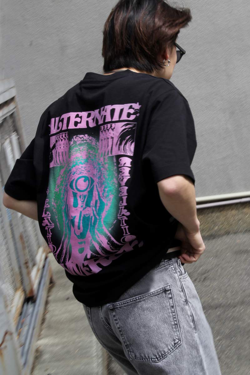 ALT UNIVERSE SS TEE / BLACK [50%OFF]