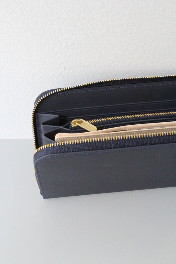 CM21 LEATHER LONG WALLET / BLUE