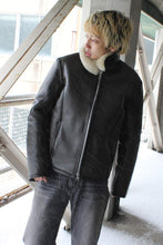 Load image into Gallery viewer, PILOT JACKET / STEEL GREEN SHEARLING