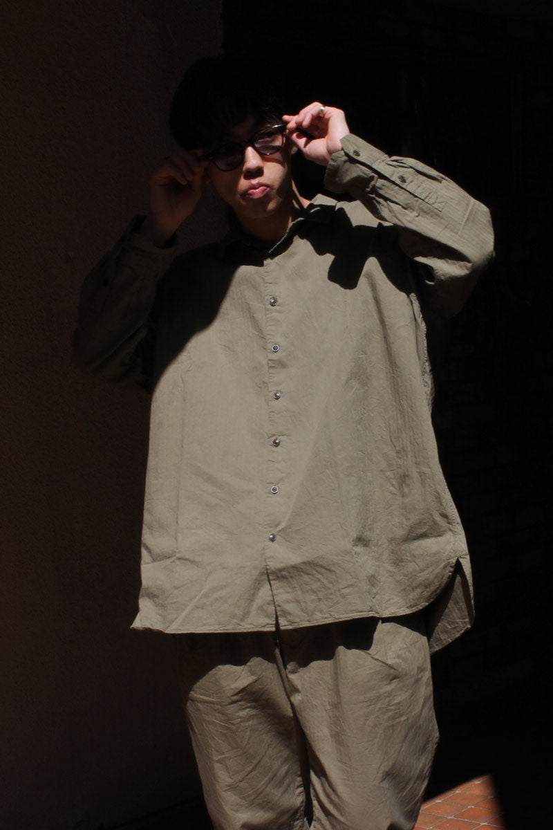 HAMNET SHIRT -WAXY / KHAKI [50% 할인]