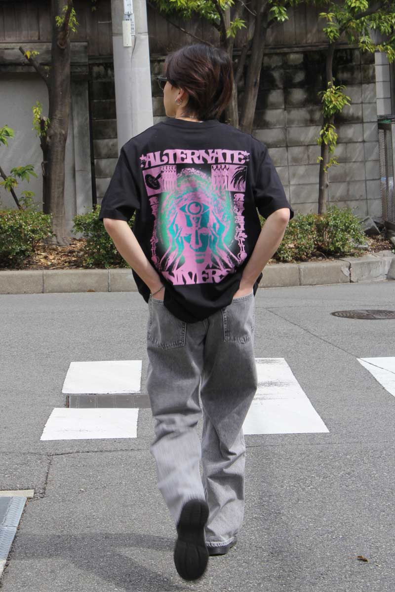 ALT UNIVERSE SS TEE / BLACK [50%OFF]