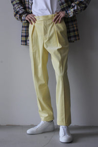 FRENCH CORDUROY ONE TUCK / YELLOW [50%OFF] [金沢店]