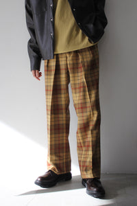 NEAT | LOCHCARRON TARTAN CHECK WIDE / BEIGE×ORANGE ロキャロン