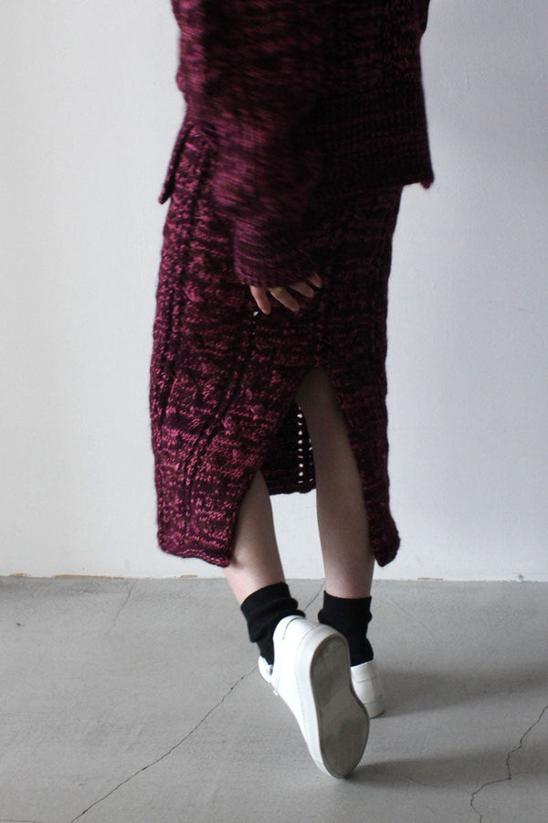 SOLA SKIRT / BURGUNDY