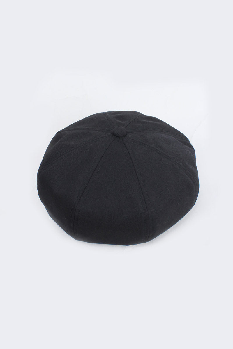 GABARDINE BERET / BLACK 
