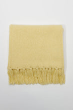 Load image into Gallery viewer, KNITTED SCARF / CANARY YELLOW SILK WOOL