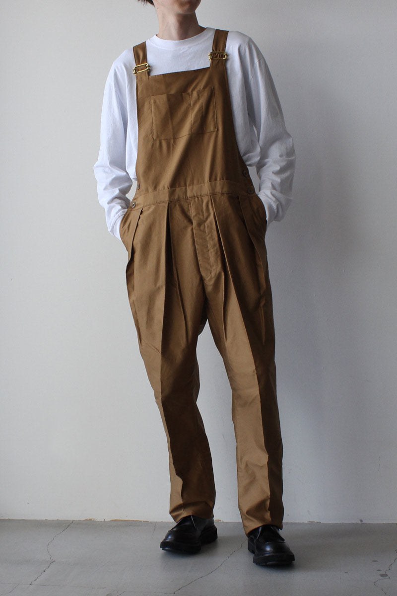 NEAT | GIZA MOLESKIN LIGHT OVERALL / KAHKI ギザモールスキンライト