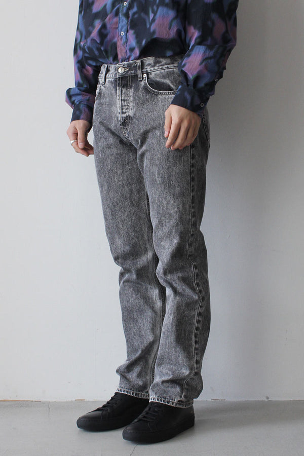 STRAIGHT CUT JEANS / MARBLE WASH [70%OFF]