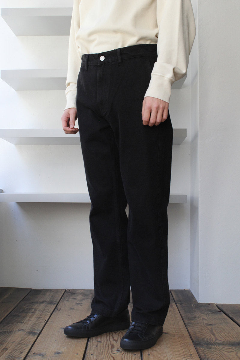 TROUSERS ALEF DENIM / INDIGO BLACK [70%OFF]