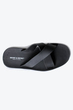 Load image into Gallery viewer, CROSS PVC SANDALS / BLACK