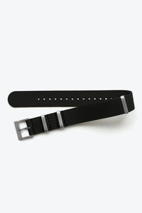 NATO STRAP / BLACK/SILVER