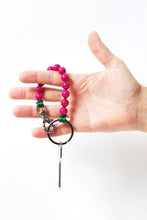 画像をギャラリービューアに読み込む, PERLEN SHORT KEY HOLDER / PINK-GREEN