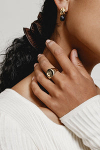 AGNES RING / 14K GOLD PLATED BRONZE
