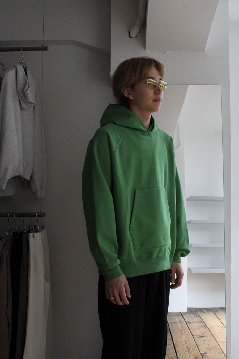 SUPER WEIGHTED HOODIE / BRIGHT GREEN [20%OFF]