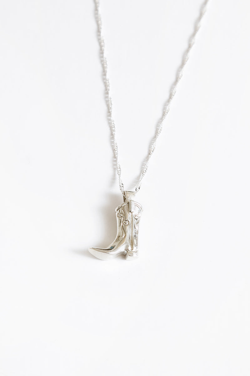 COWBOY BOOT NECKLACE / 925 STERLING SILVER [30%OFF]