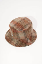 Load image into Gallery viewer, BUCKET HAT / AMENT CHECK MOHAIR