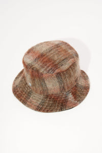 BUCKET HAT / AMENT CHECK MOHAIR [30%OFF]