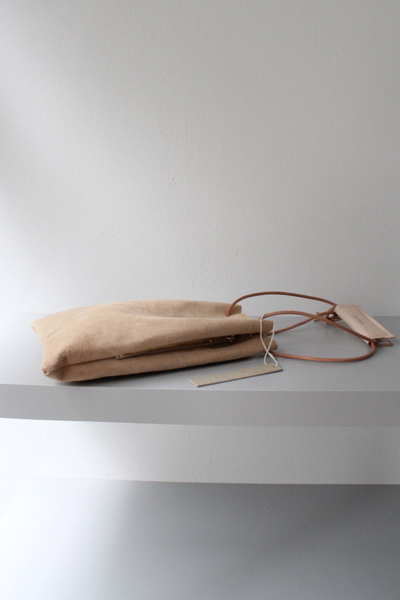 CALF DRAWSTRING BAG 2ND(M) / NATURAL